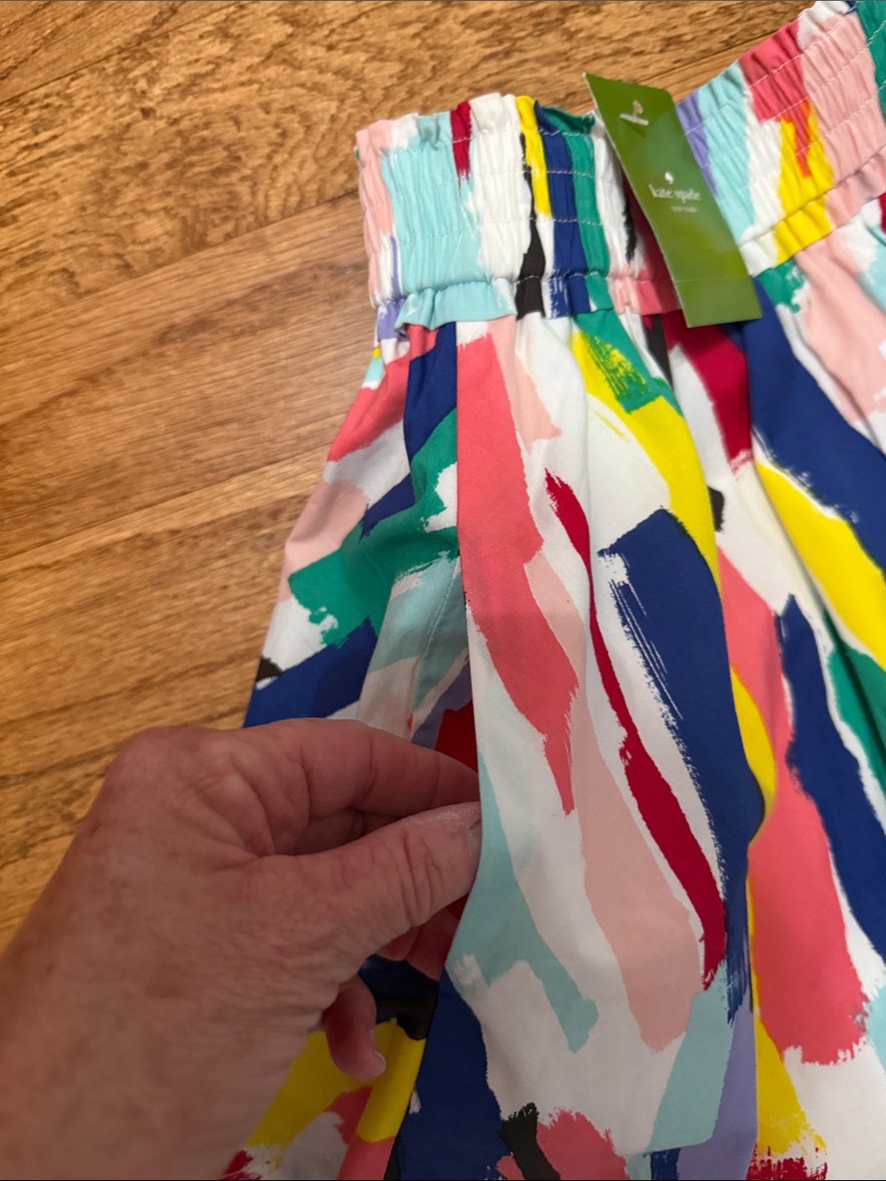 kate spade Multicolor Brushstroke Print Skirt, NWT - Picture 3 of 5